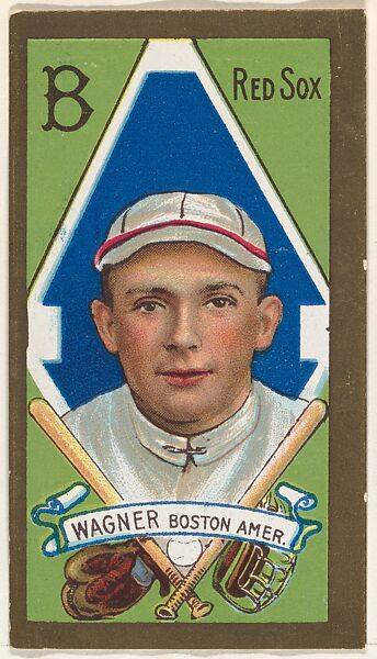 Charles Wagner, Boston Red Sox, American League, from the "Baseball Series" (Gold Borders) set (T205) issued by the American Tobacco Company, American Tobacco Company, Commercial color lithograph