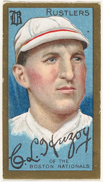 Charles L. Herzog, Boston Rustlers, National League, from the "Baseball Series" (Gold Borders) set (T205) issued by the American Tobacco Company, American Tobacco Company, Commercial color lithograph