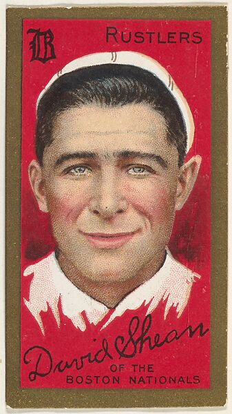 David Shean, Boston Rustlers, National League, from the "Baseball Series" (Gold Borders) set (T205) issued by the American Tobacco Company, American Tobacco Company, Commercial color lithograph