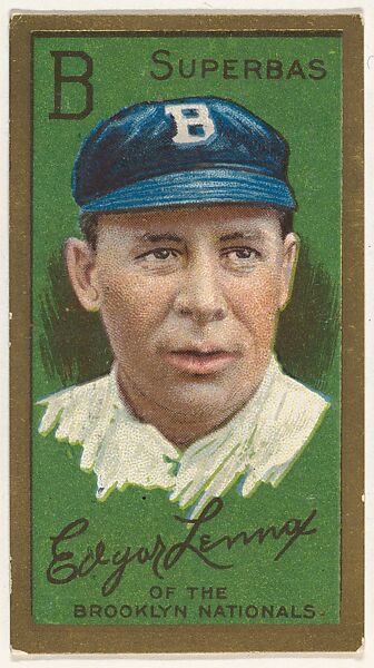 Edgar Lennox, Brooklyn Superbas, National League, from the "Baseball Series" (Gold Borders) set (T205) issued by the American Tobacco Company, American Tobacco Company, Commercial color lithograph