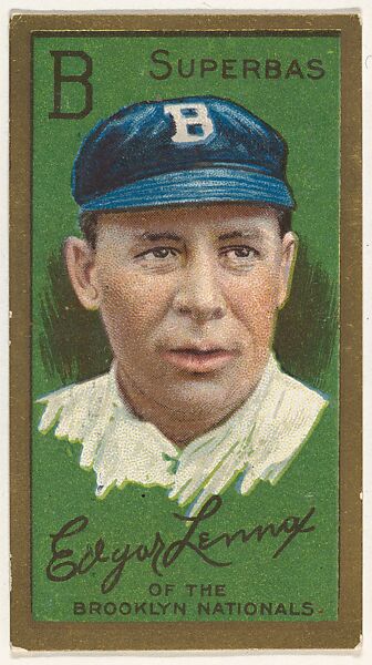 Edgar Lennox, Brooklyn Superbas, National League, from the "Baseball Series" (Gold Borders) set (T205) issued by the American Tobacco Company, Issued by the American Tobacco Company, Commercial color lithograph 