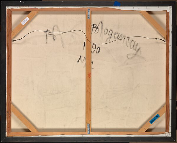 A Passage to Egypt, Burhan Doğançay (American, born Turkey, Istanbul 1929–2013 Istanbul), Mixed media - acrylic, opaque watercolor, collage, and fumage