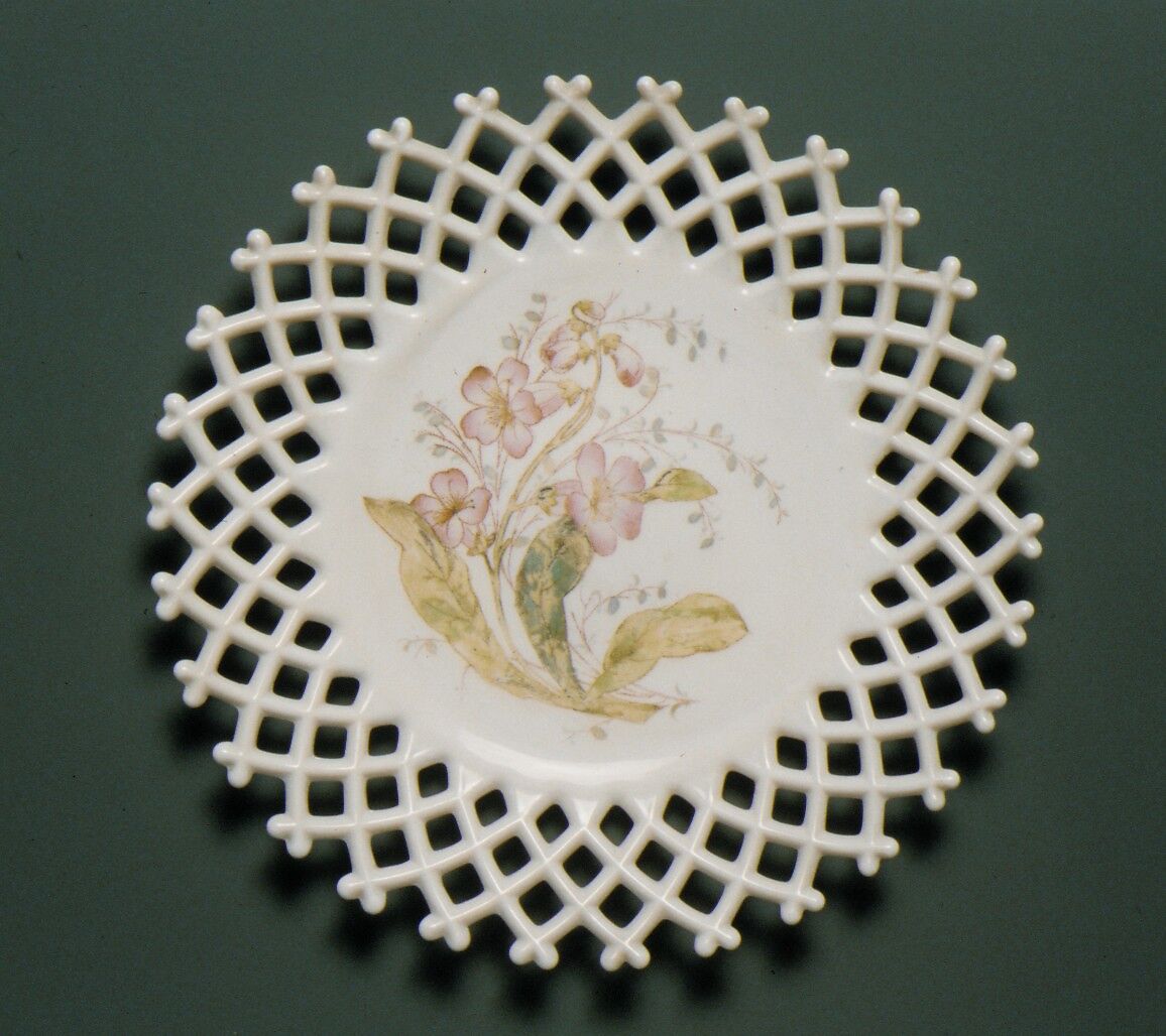 Plate, Challinor, Taylor and Company (1866–1891), Pressed opaque white glass, American 