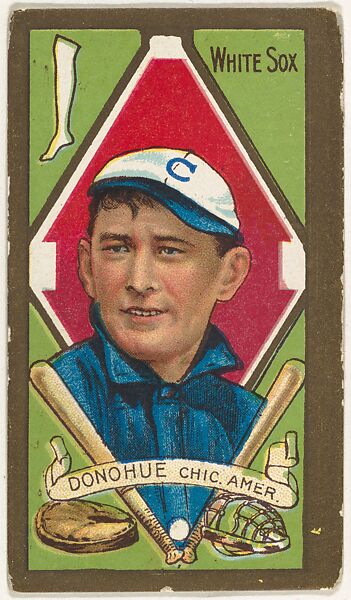 Donohue, Chicago White Sox, American League, from the "Baseball Series" (Gold Borders) set (T205) issued by the American Tobacco Company, Issued by the American Tobacco Company, Commercial color lithograph 