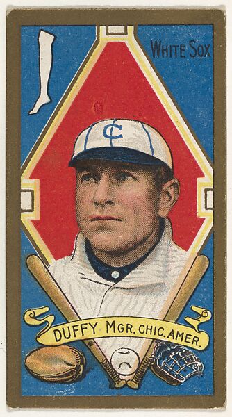 Duffy, Manager, Chicago White Sox, American League, from the "Baseball Series" (Gold Borders) set (T205) issued by the American Tobacco Company, Issued by the American Tobacco Company, Commercial color lithograph