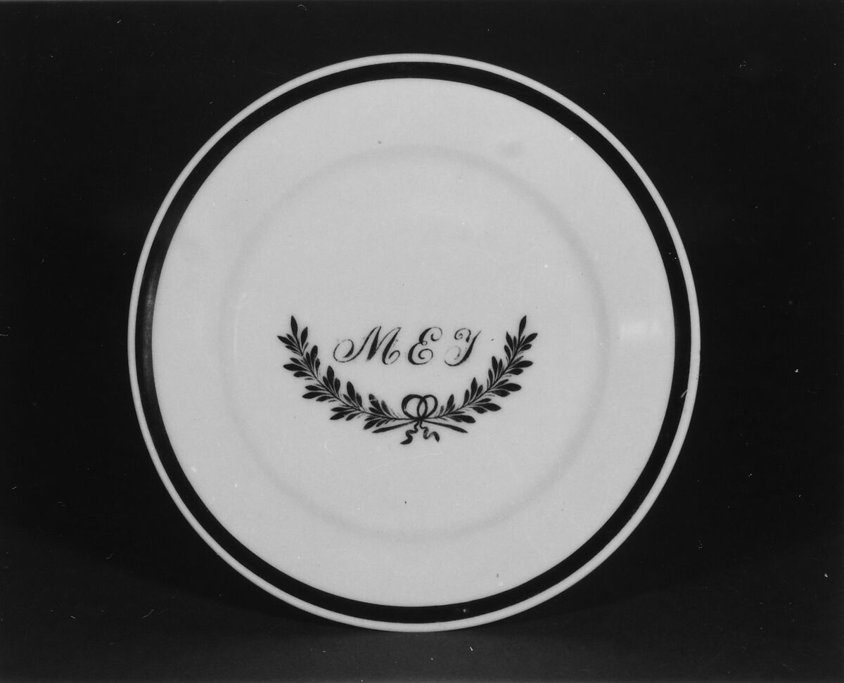 Plate, Tucker and Hemphill (1831–37), Porcelain, American
