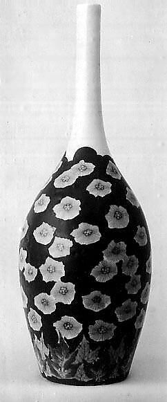Bottle, Porcelain decorated with blue under the glaze, and red (Nabeshima ware), Japan 