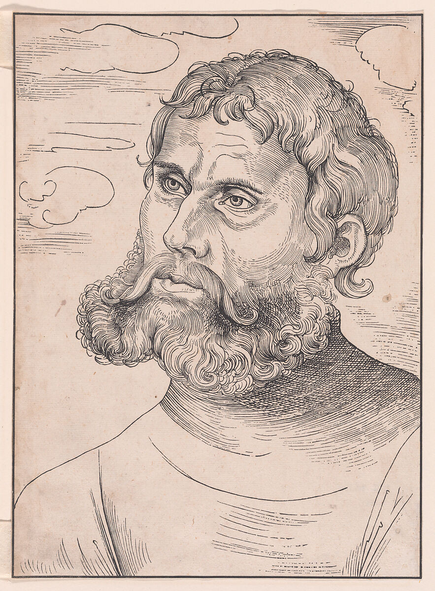 Luther as 'Junker Jorg', Lucas Cranach the Elder (German, Kronach 1472–1553 Weimar), Woodcut