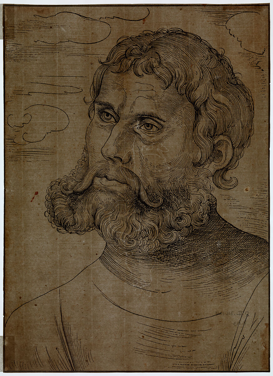 Luther as 'Junker Jorg', Lucas Cranach the Elder (German, Kronach 1472–1553 Weimar), Woodcut