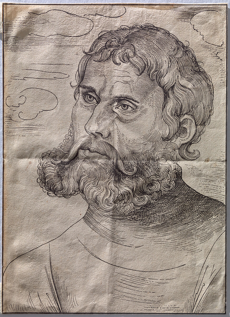 Luther as 'Junker Jorg', Lucas Cranach the Elder (German, Kronach 1472–1553 Weimar), Woodcut