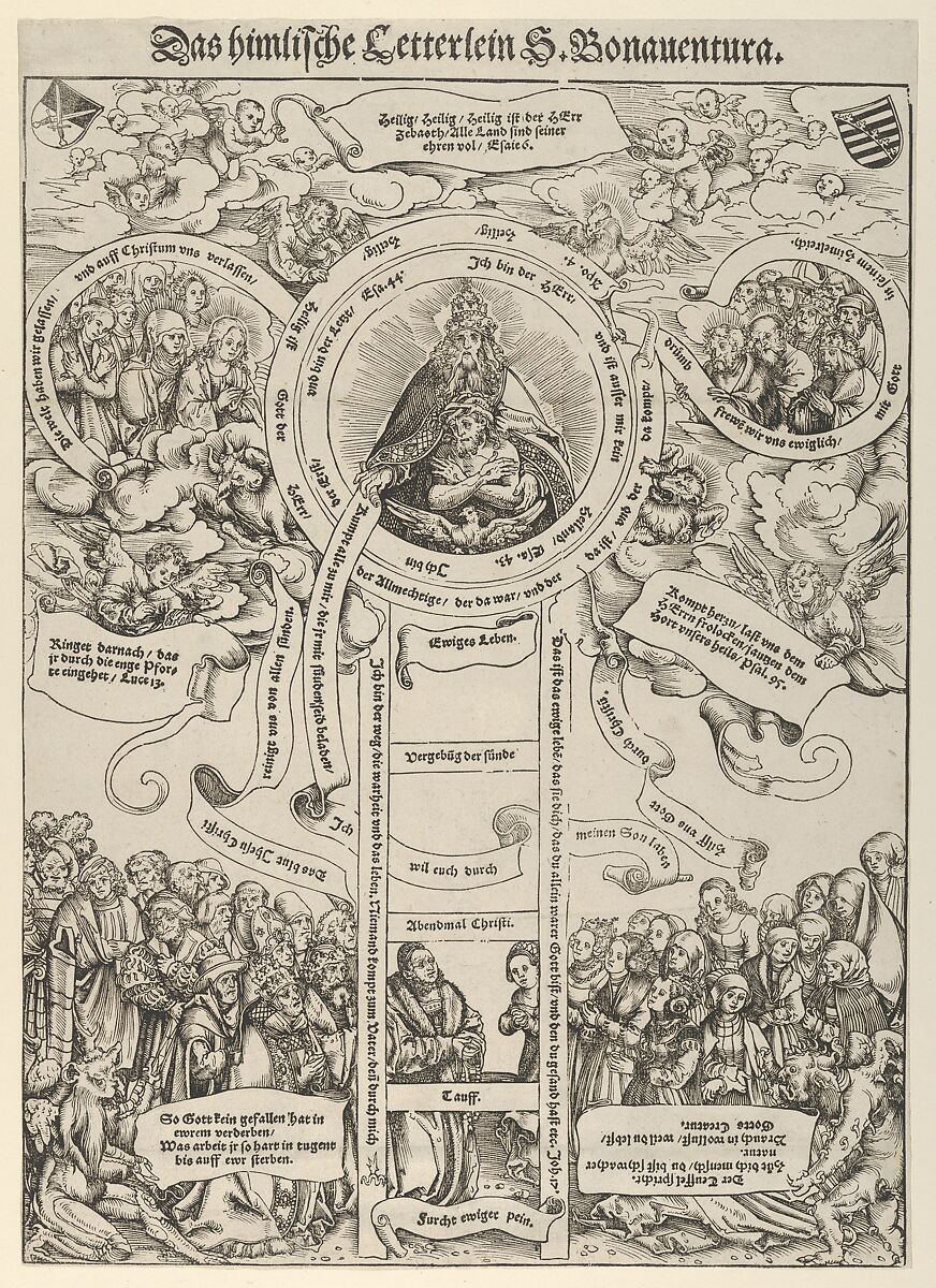 Lucas Cranach the Elder | The Celestial Ladder of St. Bonaventura | The ...