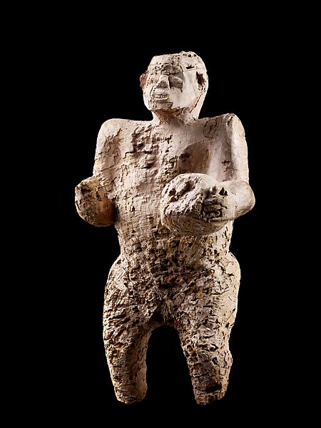 Standing Figure with Trophy Head Identified as Chief Appia, Wood, Mbembe peoples 