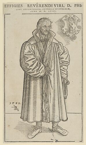 Philip Melanchthon, Full-Length Towards the Right