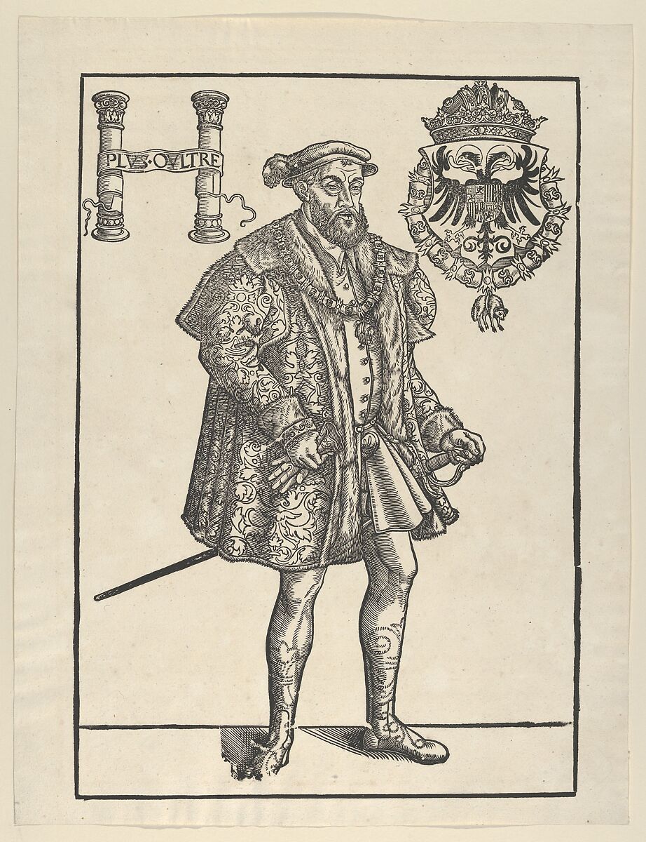 Copy of Emperor Charles V, Lucas Cranach the Younger (German, Wittenberg 1515–1586 Wittenberg), Woodcut 