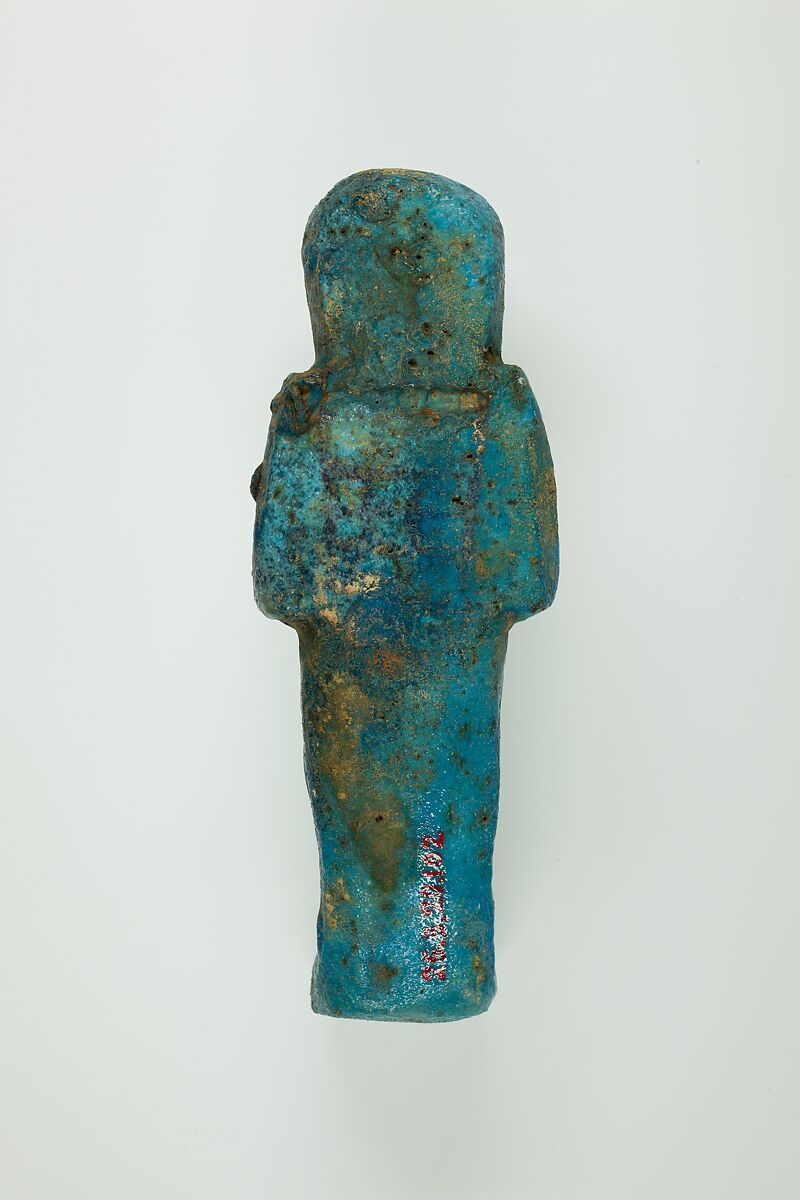 Worker Shabti of Henettawy (C), Daughter of Isetemkheb, Faience