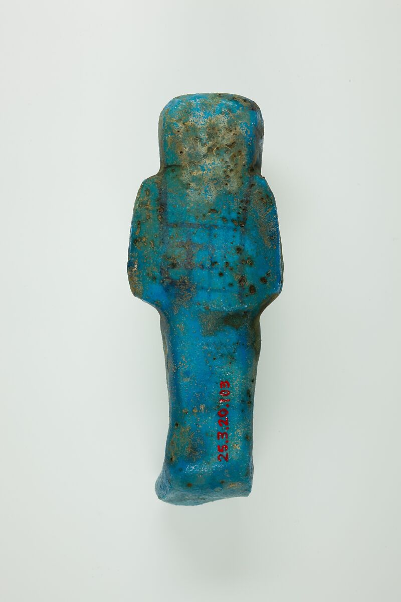 Worker Shabti of Henettawy (C), Daughter of Isetemkheb, Faience