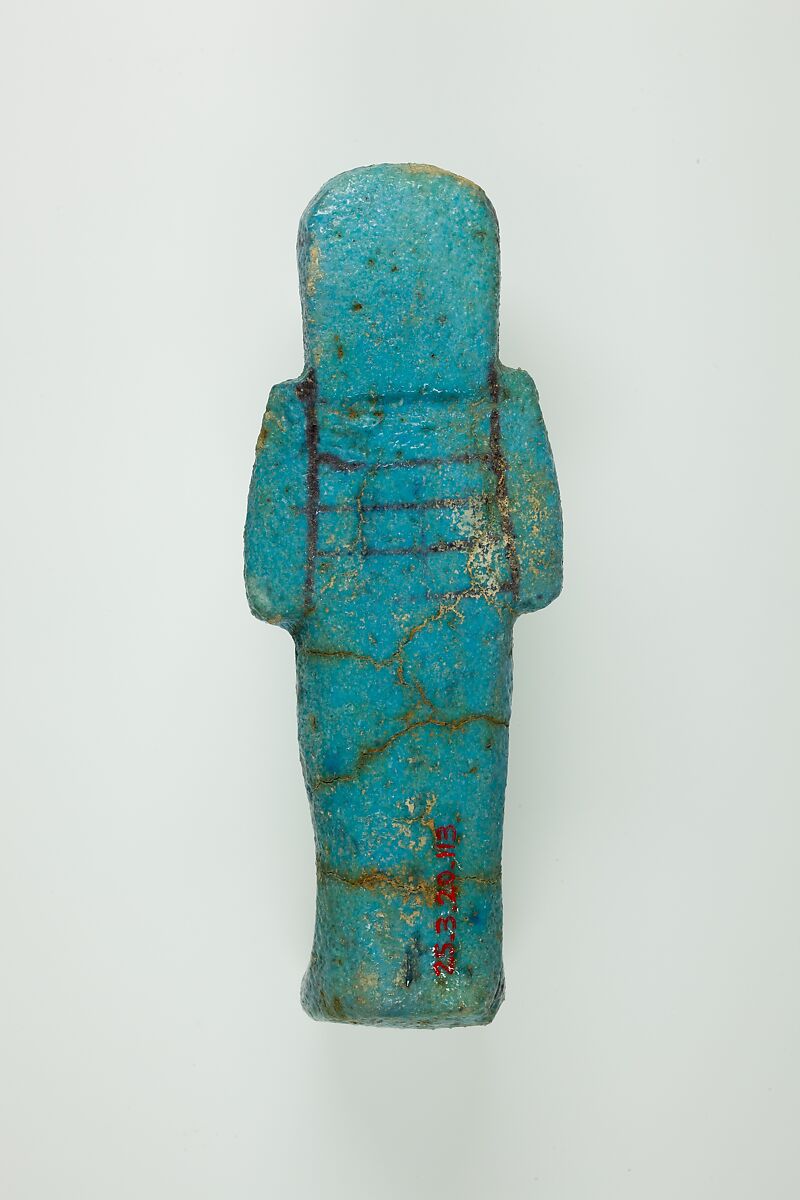 Worker Shabti of Henettawy (C), Daughter of Isetemkheb, Faience