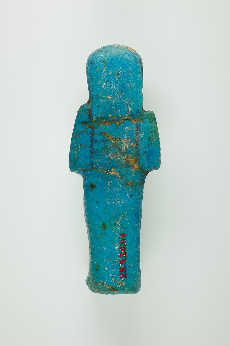 Worker Shabti of Henettawy (C), Daughter of Isetemkheb, Faience