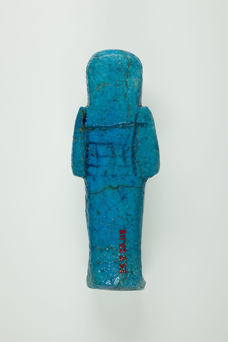 Worker Shabti of Henettawy (C), Daughter of Isetemkheb, Faience