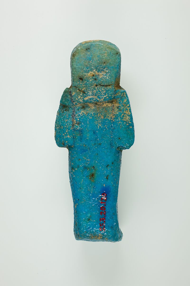 Worker Shabti of Henettawy (C), Daughter of Isetemkheb, Faience