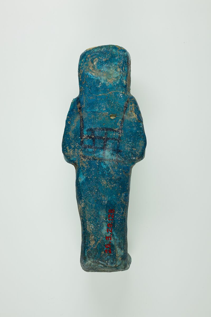 Worker Shabti of Henettawy (C), Daughter of Isetemkheb, Faience