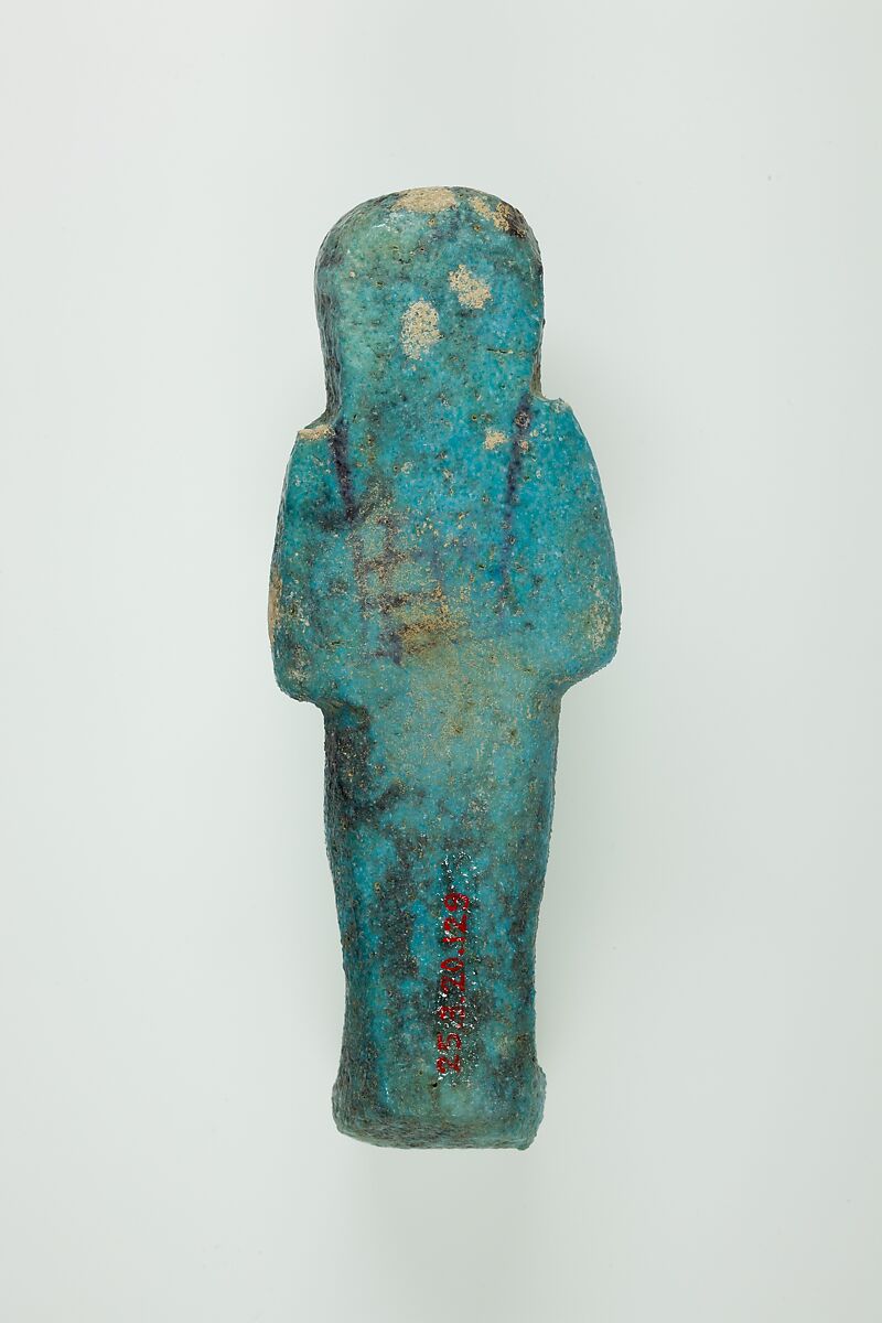 Worker Shabti of Henettawy (C), Daughter of Isetemkheb, Faience