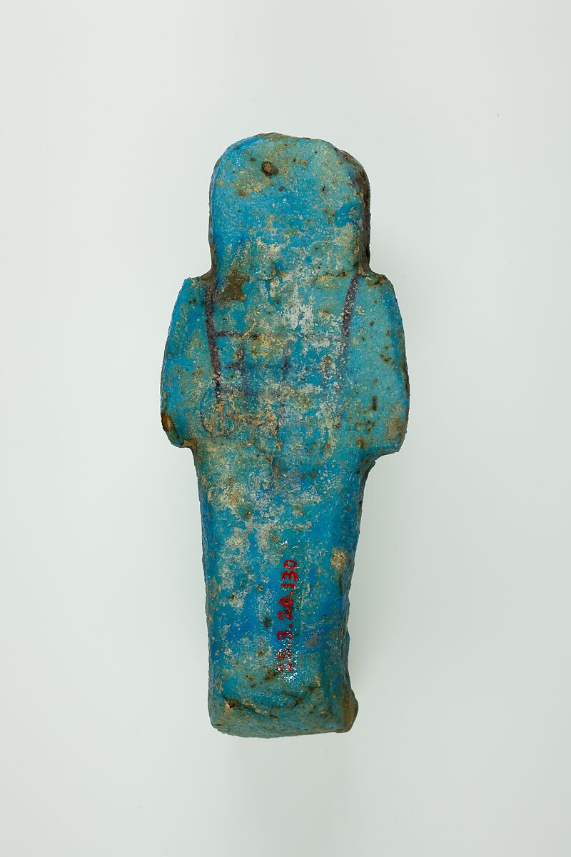 Worker Shabti of Henettawy (C), Daughter of Isetemkheb, Faience