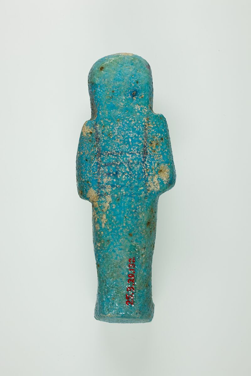 Worker Shabti of Henettawy (C), Daughter of Isetemkheb, Faience
