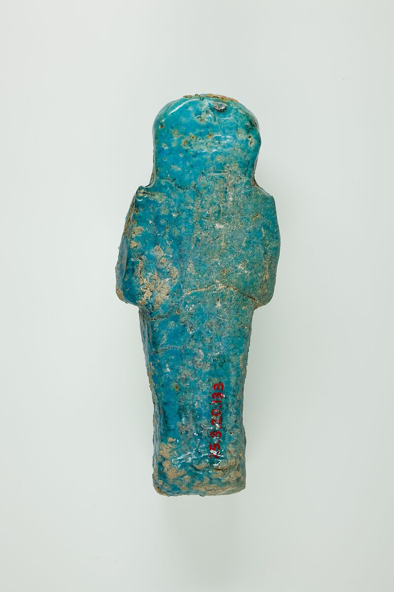 Worker Shabti of Henettawy (C), Daughter of Isetemkheb, Faience