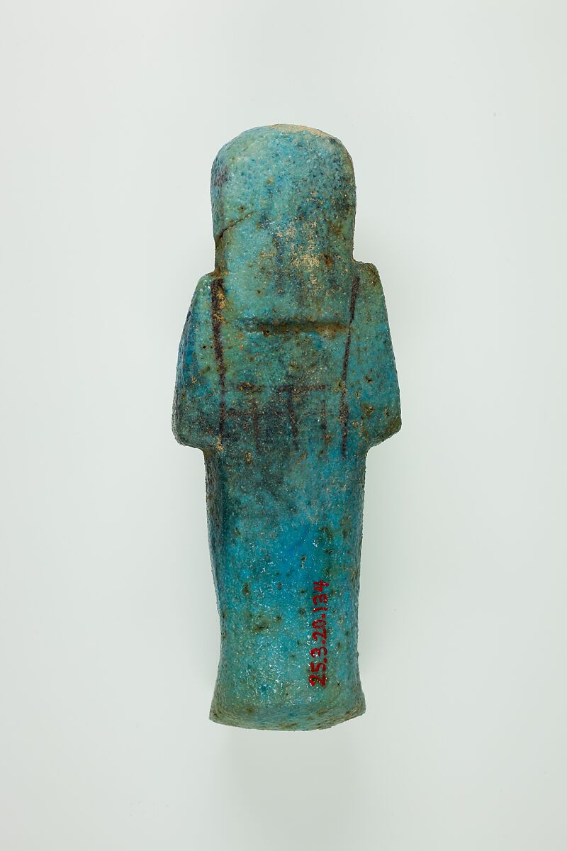 Worker Shabti of Henettawy (C), Daughter of Isetemkheb, Faience