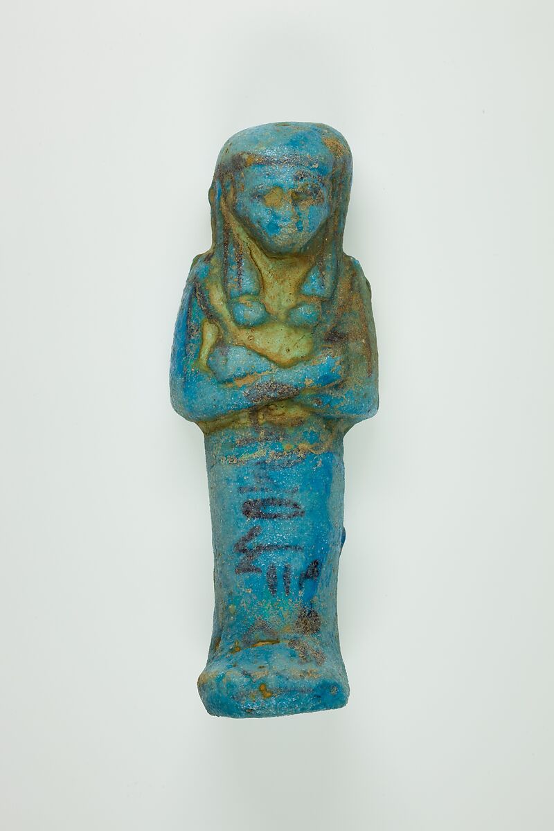 Worker Shabti of Henettawy (C), Daughter of Isetemkheb, Faience 