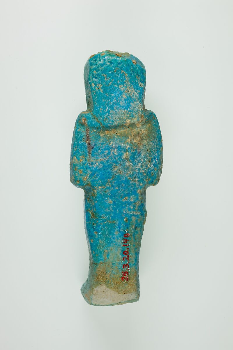 Worker Shabti of Henettawy (C), Daughter of Isetemkheb, Faience