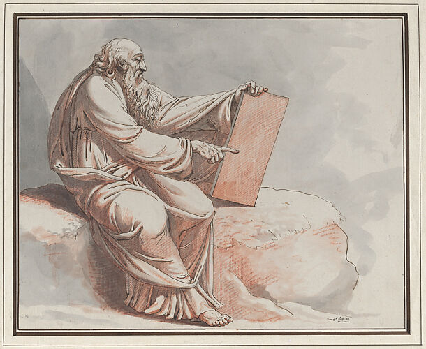 A Prophet Seated on a Rock