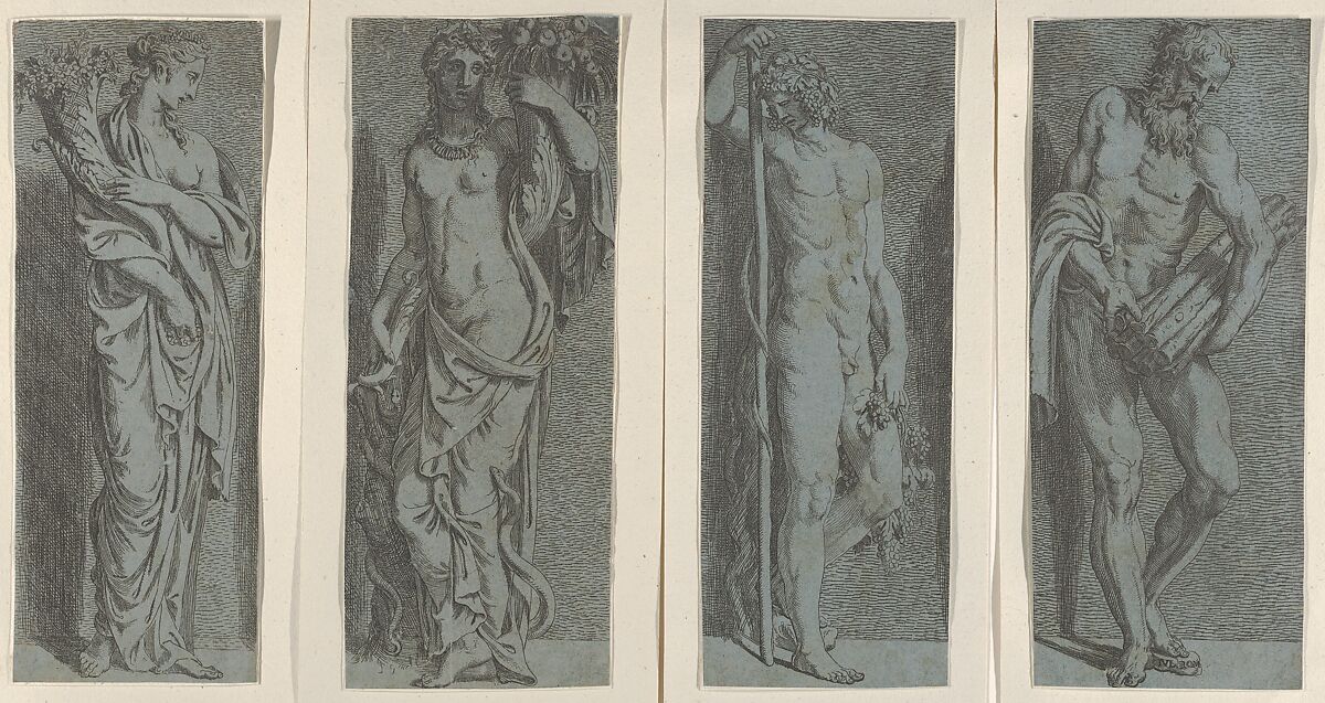 Autumn, Battista Angolo del Moro (Italian, Verona ca. 1515–ca. 1573 Murano), Etching