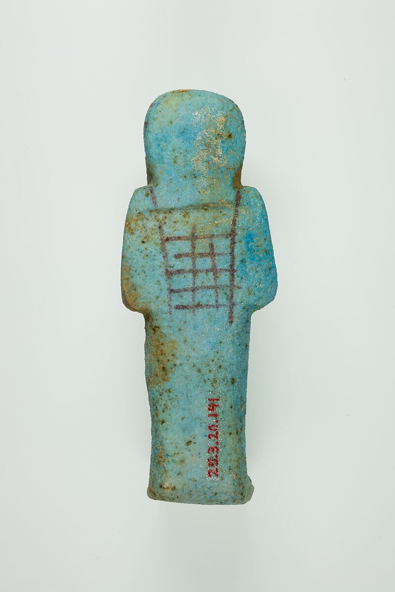 Worker Shabti of Henettawy (C), Daughter of Isetemkheb, Faience