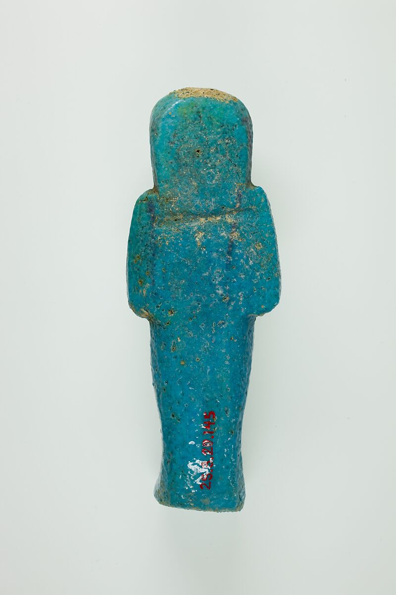 Worker Shabti of Henettawy (C), Daughter of Isetemkheb, Faience