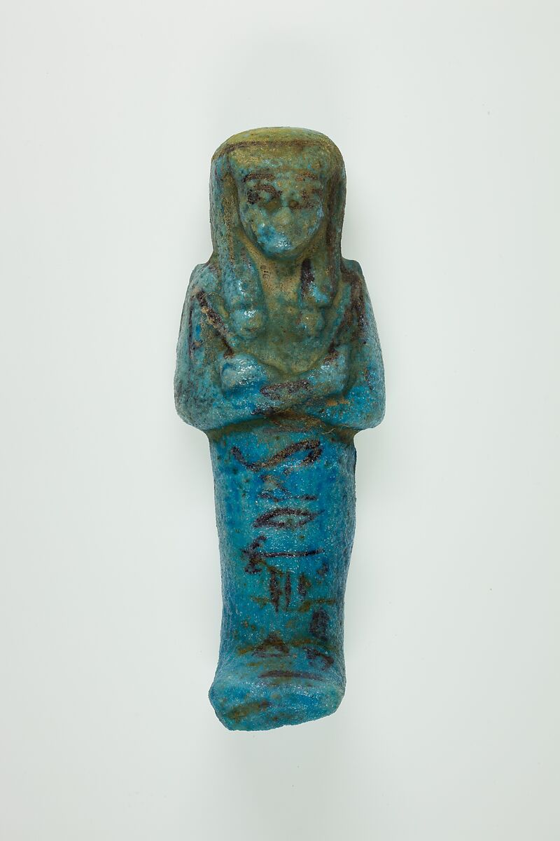 Worker Shabti of Henettawy (C), Daughter of Isetemkheb, Faience 