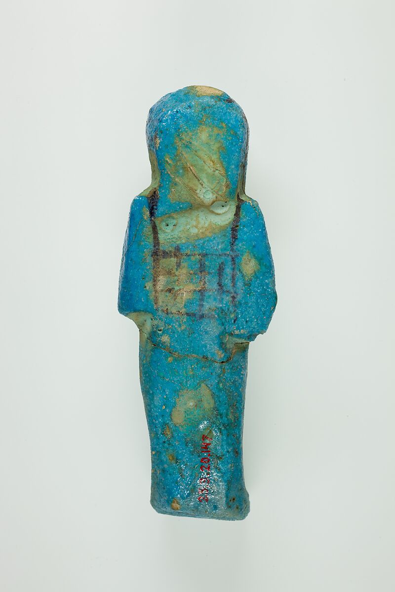 Worker Shabti of Henettawy (C), Daughter of Isetemkheb, Faience