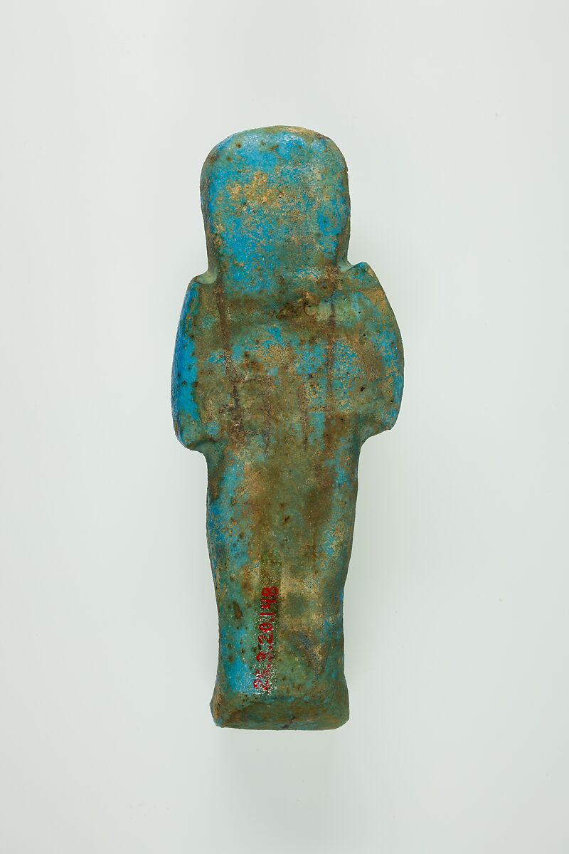 Worker Shabti of Henettawy (C), Daughter of Isetemkheb, Faience