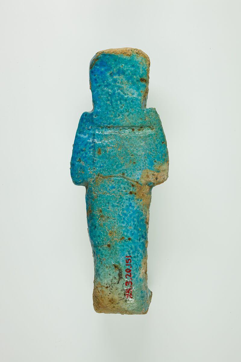Worker Shabti of Henettawy (C), Daughter of Isetemkheb, Faience