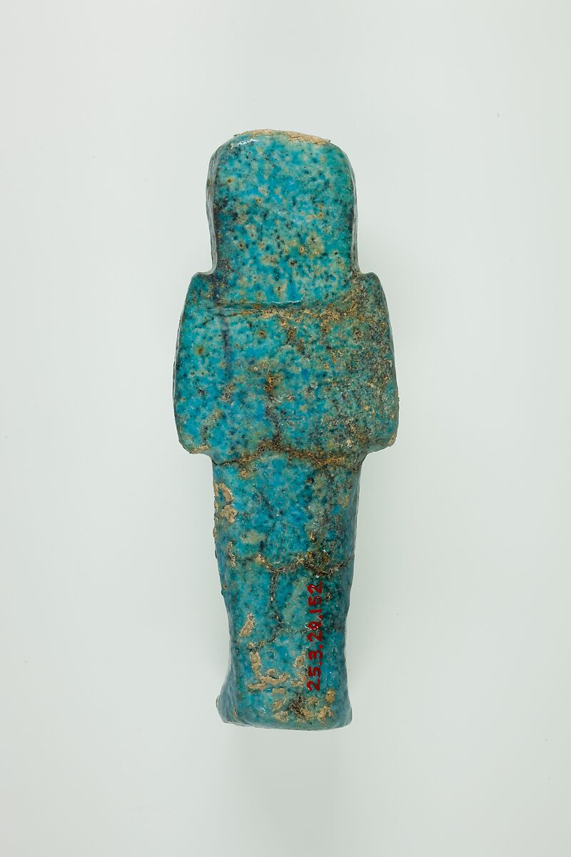 Worker Shabti of Henettawy (C), Daughter of Isetemkheb, Faience