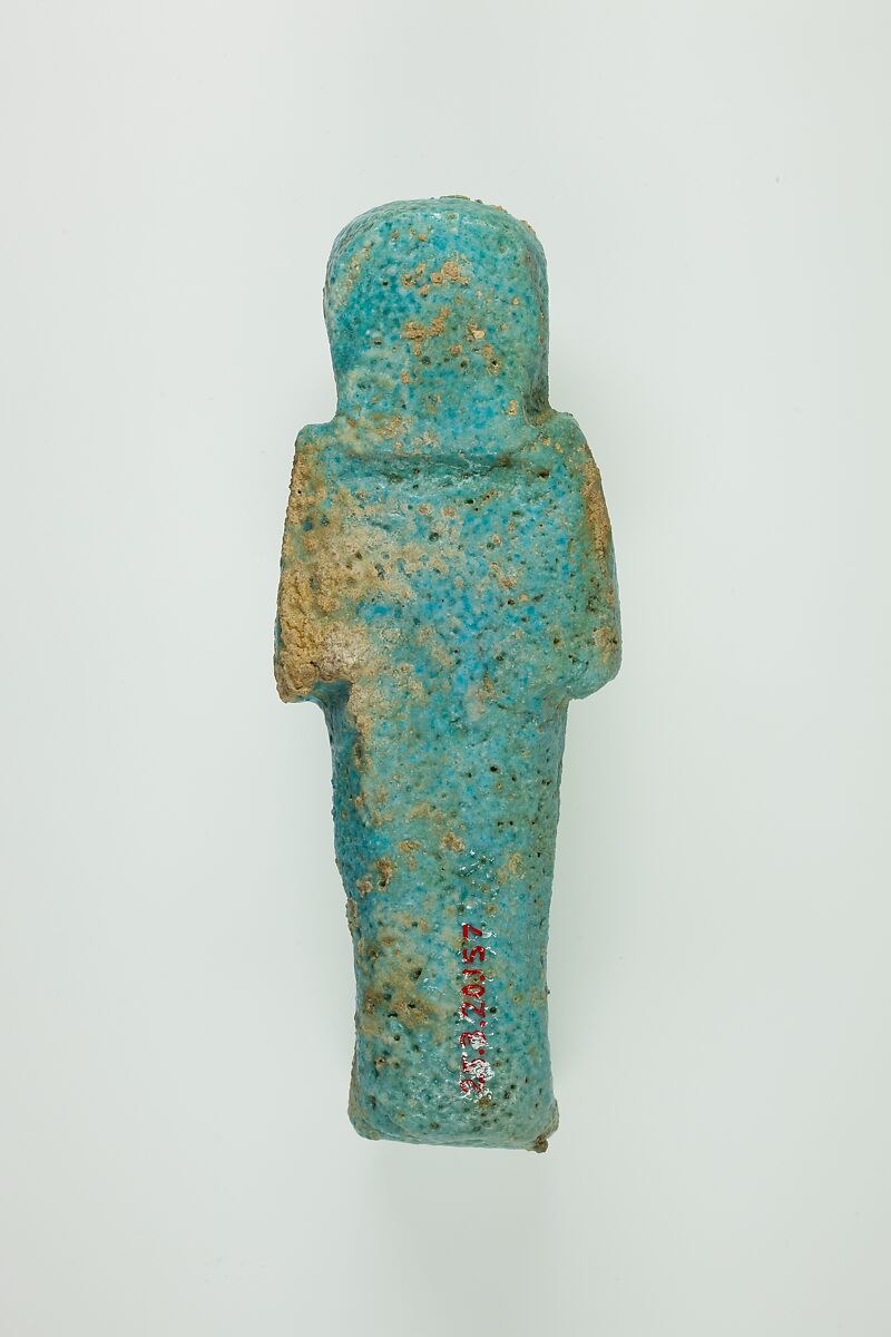 Worker Shabti of Henettawy (C), Daughter of Isetemkheb, Faience