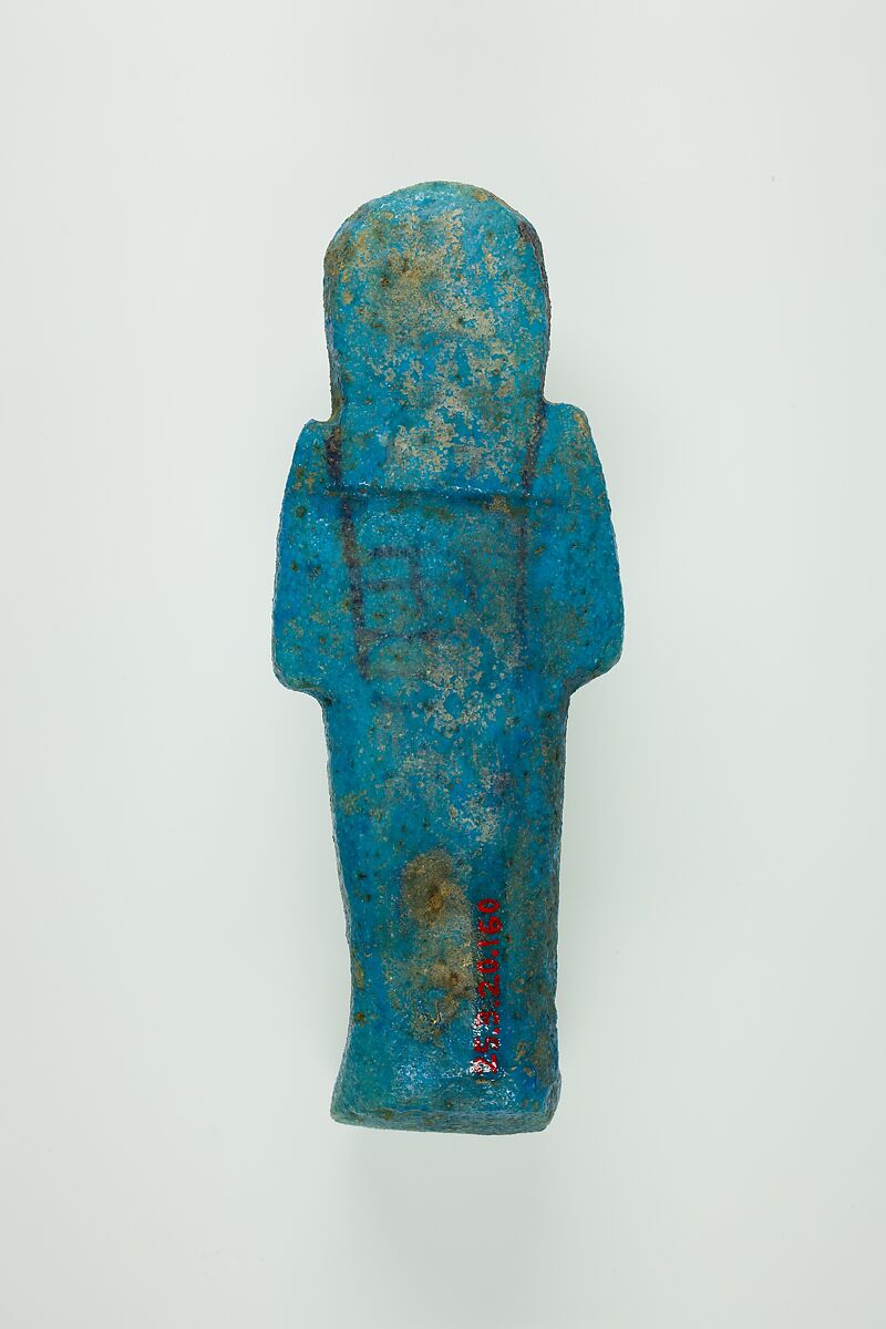 Worker Shabti of Henettawy (C), Daughter of Isetemkheb, Faience