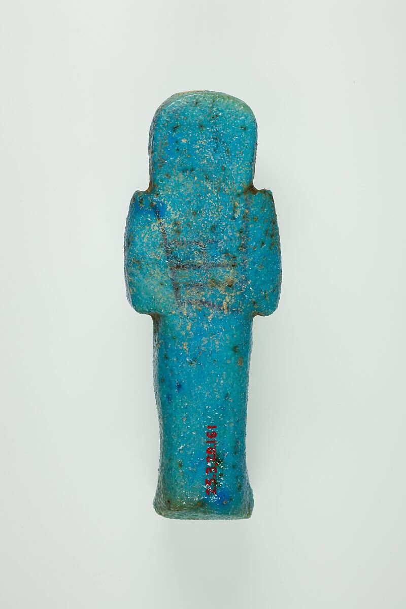 Worker Shabti of Henettawy (C), Daughter of Isetemkheb, Faience