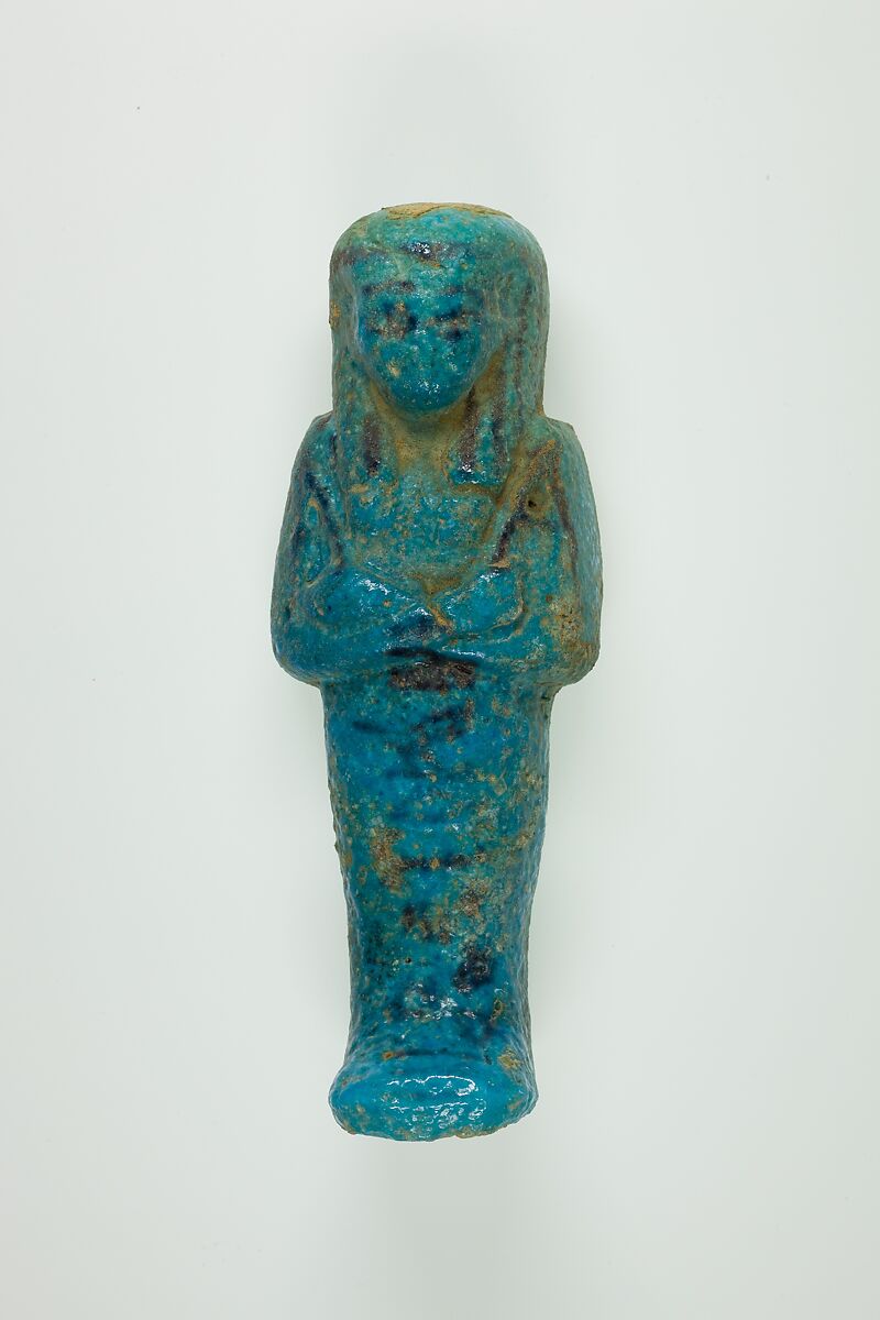 Worker Shabti of Henettawy (C), Daughter of Isetemkheb, Faience 