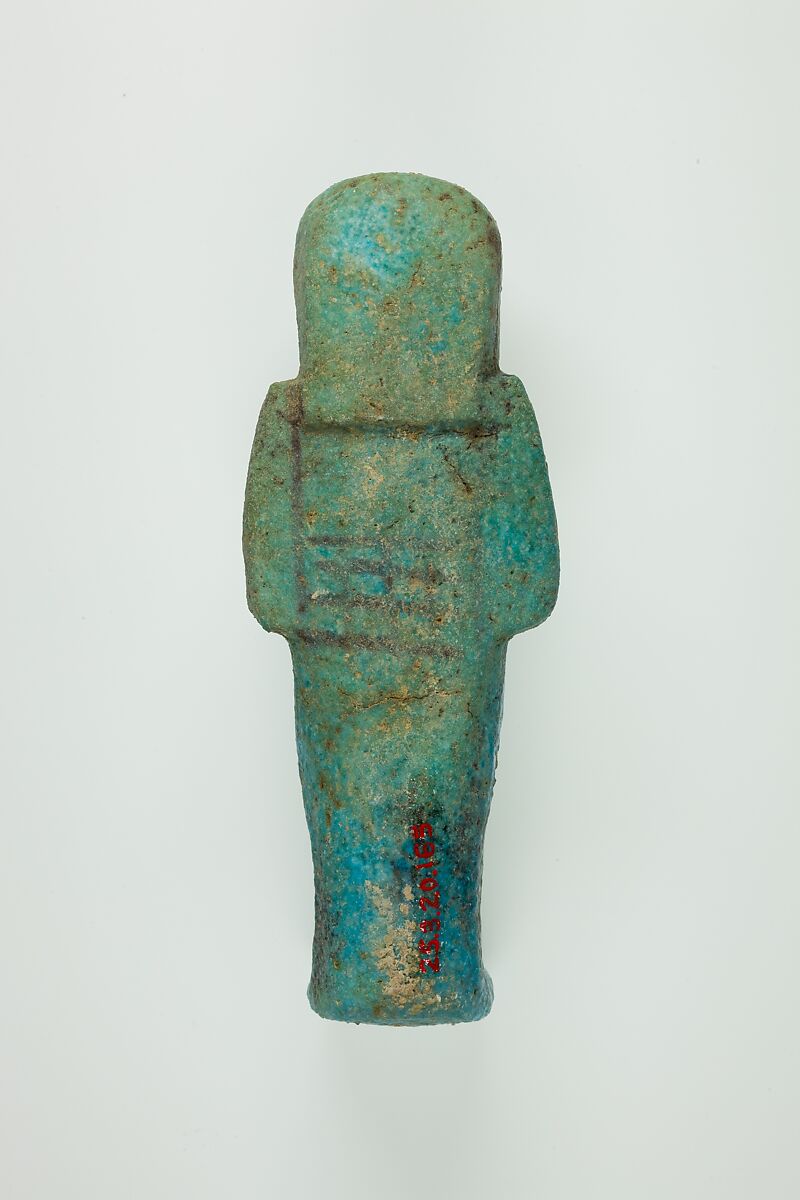 Worker Shabti of Henettawy (C), Daughter of Isetemkheb, Faience