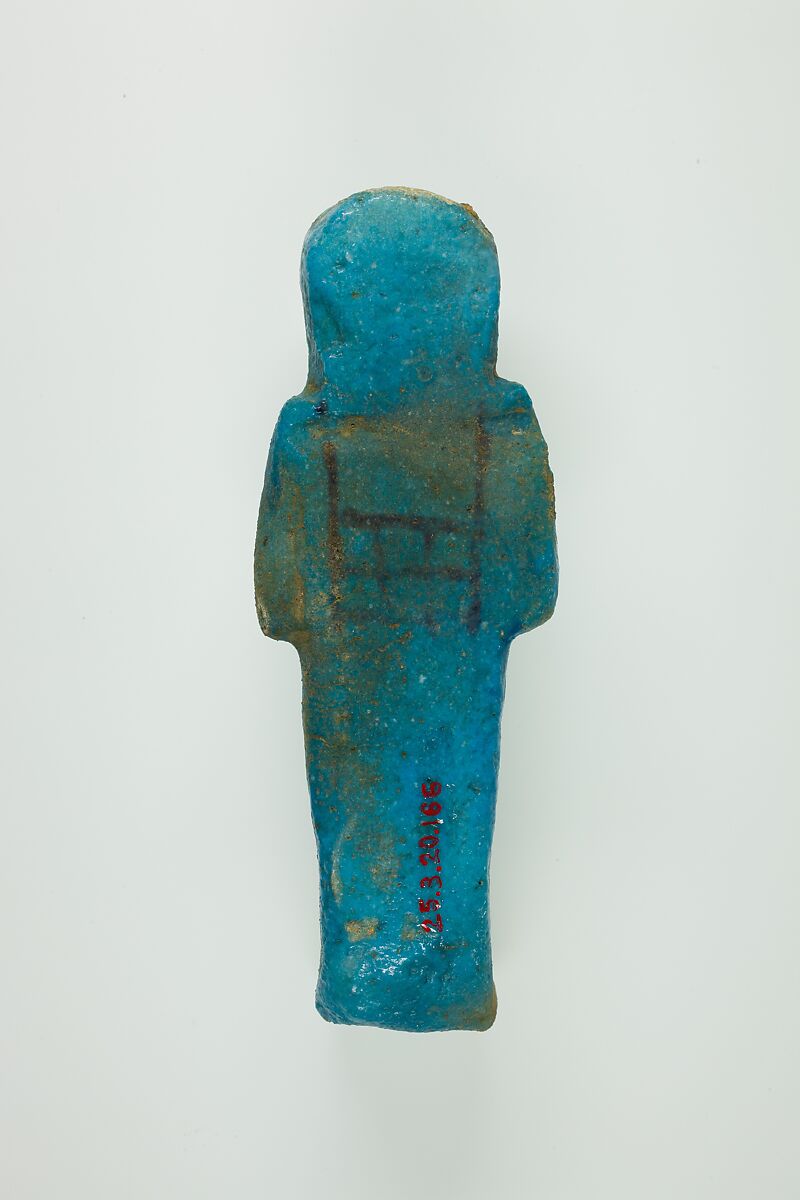 Worker Shabti of Henettawy (C), Daughter of Isetemkheb, Faience