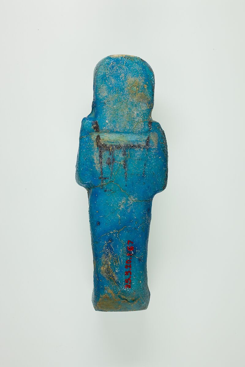 Worker Shabti of Henettawy (C), Daughter of Isetemkheb, Faience