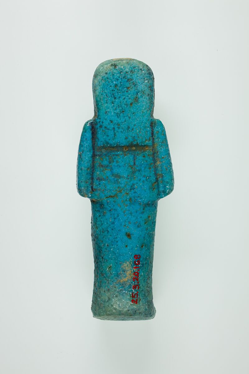 Worker Shabti of Henettawy (C), Daughter of Isetemkheb, Faience
