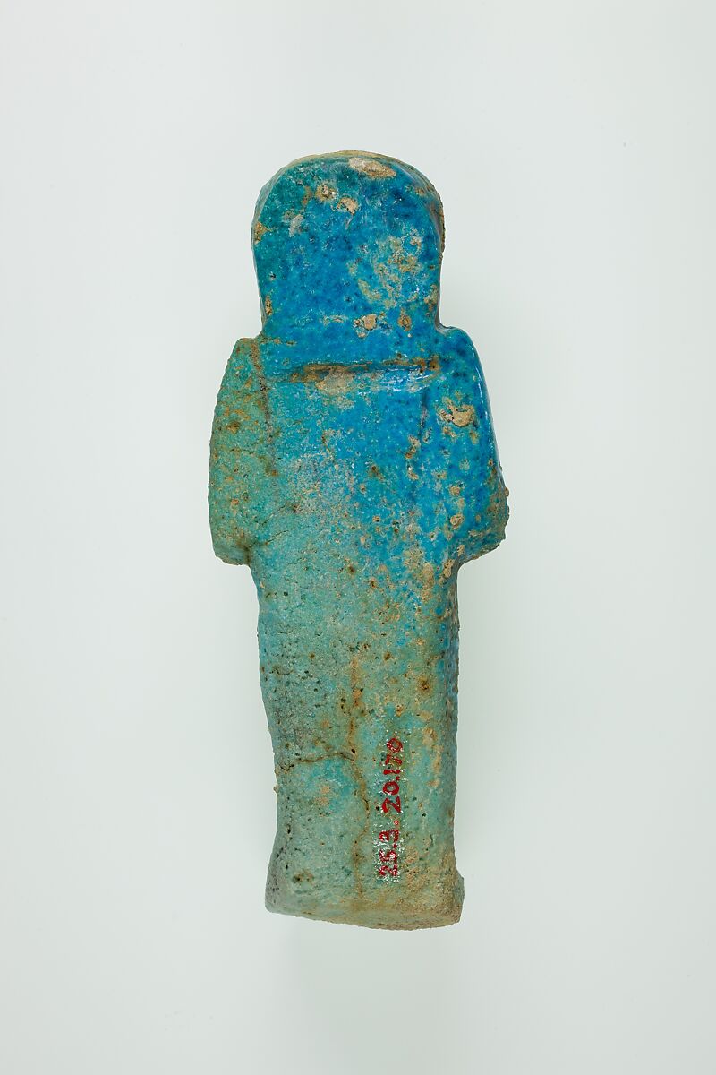 Worker Shabti of Henettawy (C), Daughter of Isetemkheb, Faience